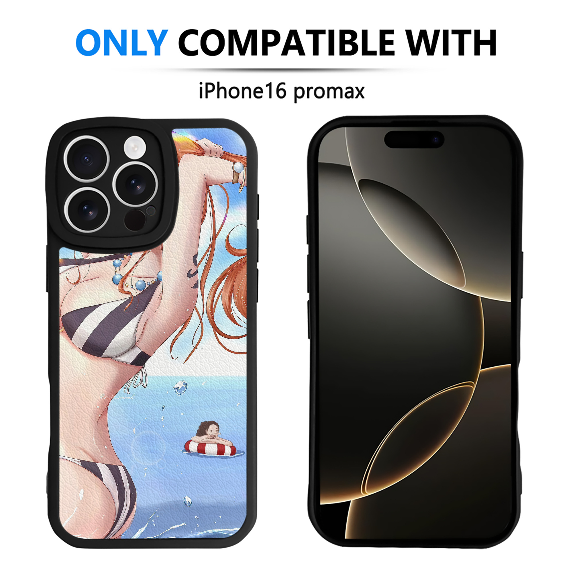 （画像用） ワンピース ONE PIECE 【iPhone 16シリーズ対応】シリコンスマホケース（レザー調） 材質：シリコン